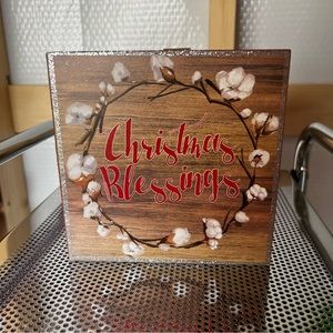 NWT Christmas Blessings Sign